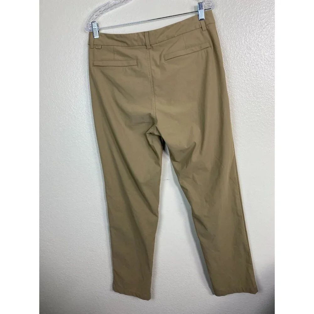 VRST Men Brown‎ Golf Athletic Pants size 34x34 Polyester Blend performance Chino